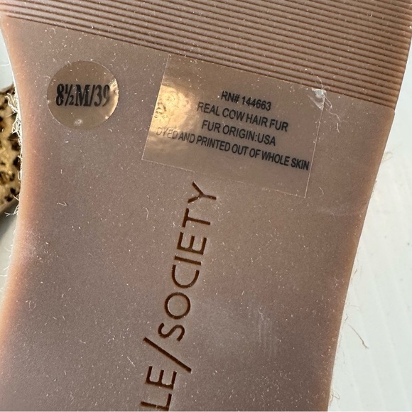 🆕 Sole Society leopard print cow hair upper platform espadrille sandals size 8.5 - Picture 11 of 11